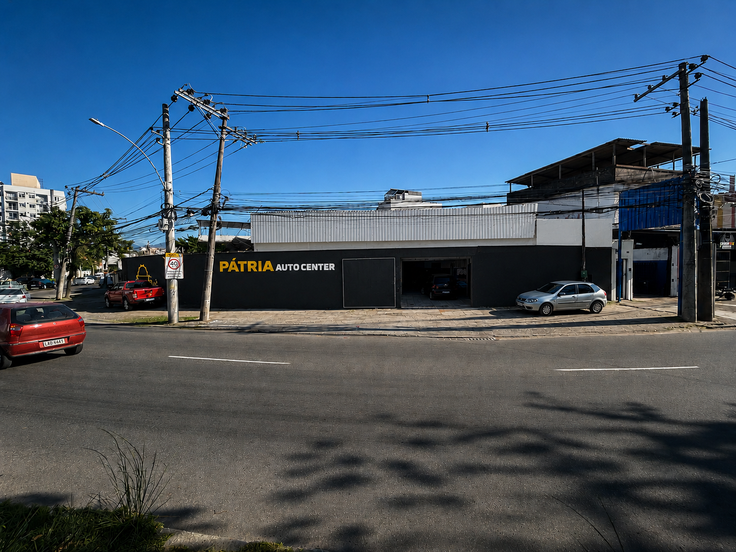 Fachada da Pátria Auto Center no Rio de Janeiro